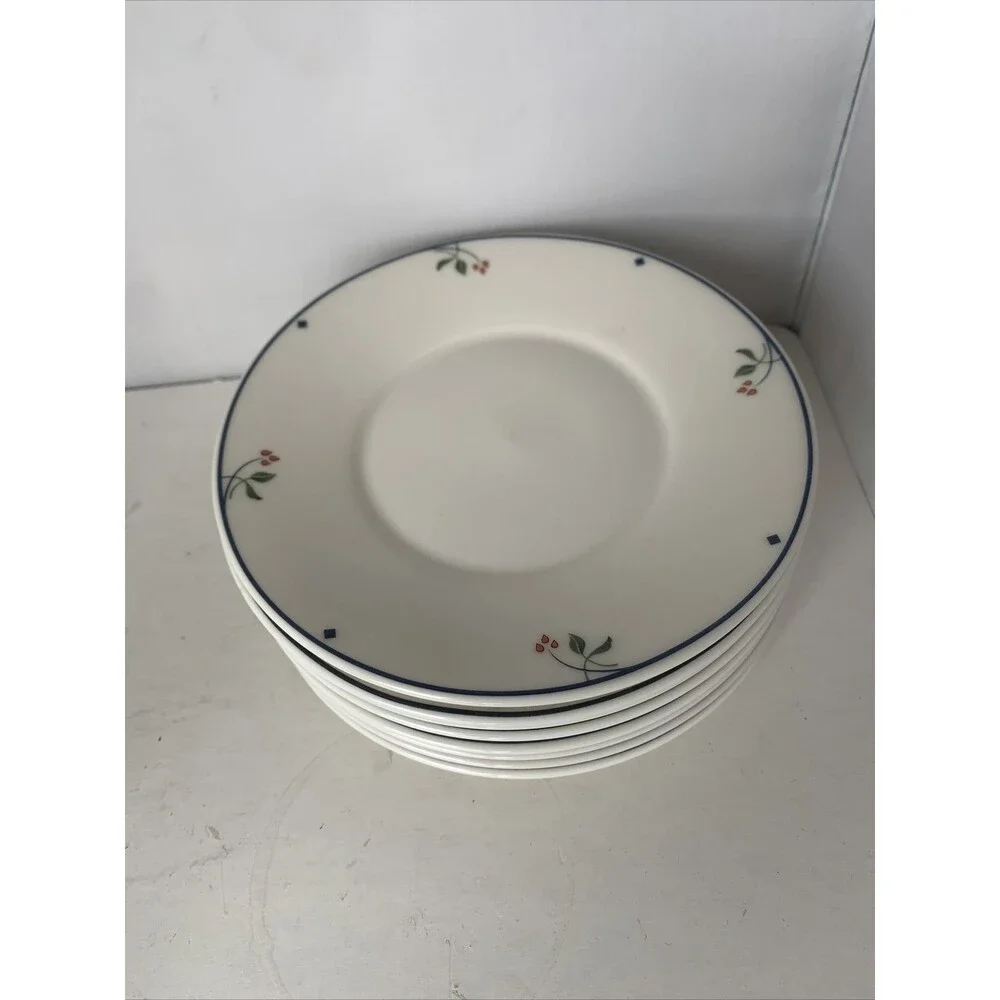 8 Gorham Ariana China Plates - Bread & Butter / Saucers; Town & Country